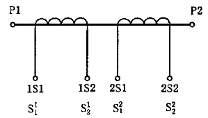 互感器有兩個(gè)二次繞組，各有自身鐵心