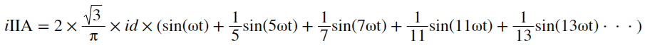 第二整流橋網(wǎng)側(cè)電流傅里葉級(jí)數(shù)展開(kāi) 第二整流橋網(wǎng)側(cè)電流傅里葉級(jí)數(shù)展開(kāi)