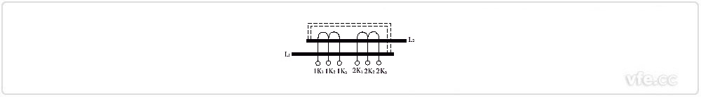 繞組可調(diào)電流互感器結構原理圖(一次串聯(lián)方式)