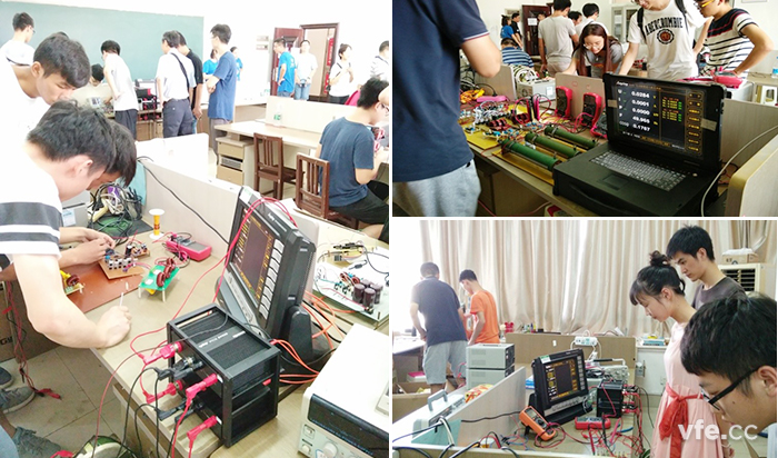 緊張備戰(zhàn)的競(jìng)賽選手及銀河電氣測(cè)評(píng)設(shè)備