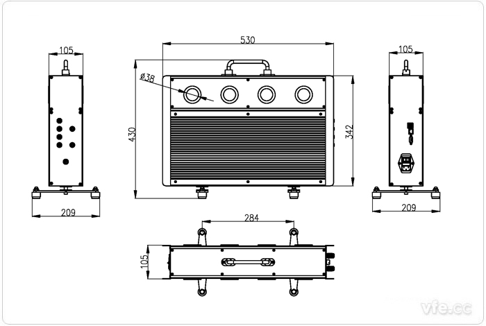 EV3000新能源汽車驅(qū)動(dòng)系統(tǒng)一體化綜合測試儀尺寸圖 EV3000新能源汽車驅(qū)動(dòng)系統(tǒng)一體化綜合測試儀尺寸圖